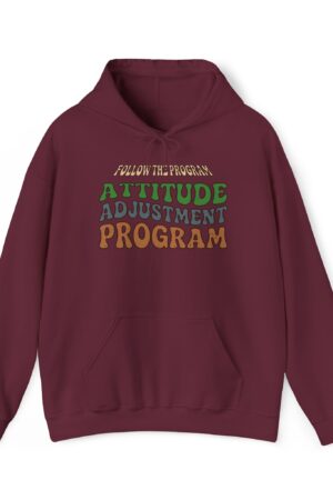 follow the program attitude adjustment program funny retro hoodie