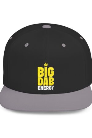 big dab energy 420 embroidered flat bill snapback cap