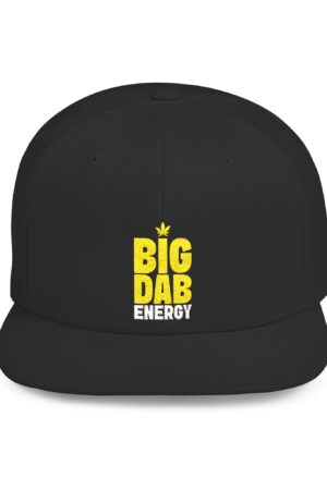 big dab energy 420 embroidered flat bill snapback cap