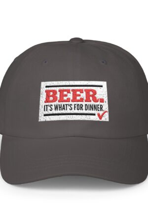 beer it's what's for dinner funny drinking dad hat