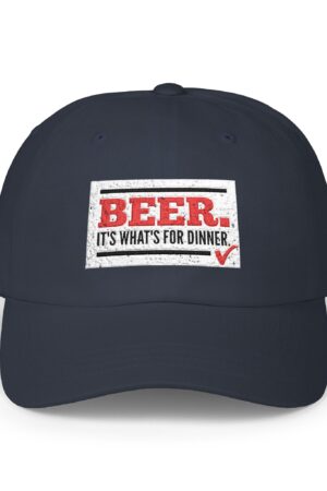 beer it's what's for dinner funny drinking dad hat
