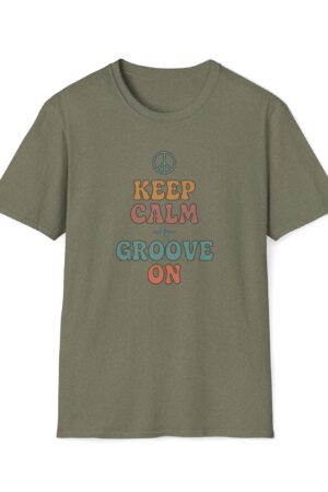 keep calm and groove on funny vintage tee