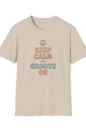 keep calm and groove on funny vintage tee