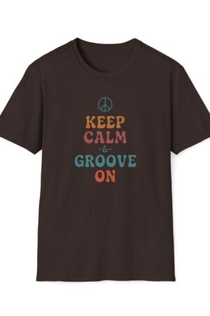 keep calm and groove on funny vintage tee