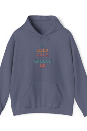 keep calm and groove on funny retro hoodie