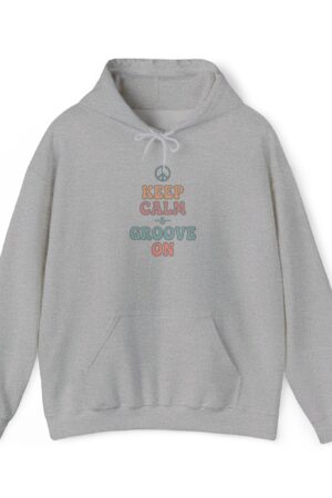 keep calm and groove on funny retro hoodie